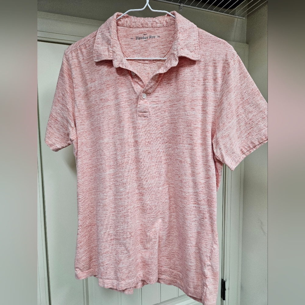 Men's S Hawker Rye Light Orange Polo Shirt